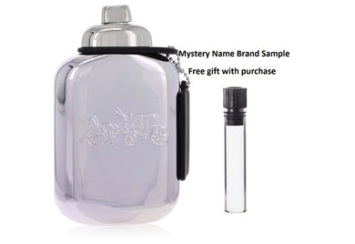 Coach Platinum by Coach Eau De Parfum Spray (Tester) 3.3 oz And a Mystery Name brand sample vile
