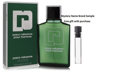 PACO RABANNE by Paco Rabanne Eau De Toilette Spray 3.4 oz And a Mystery Name brand sample vile