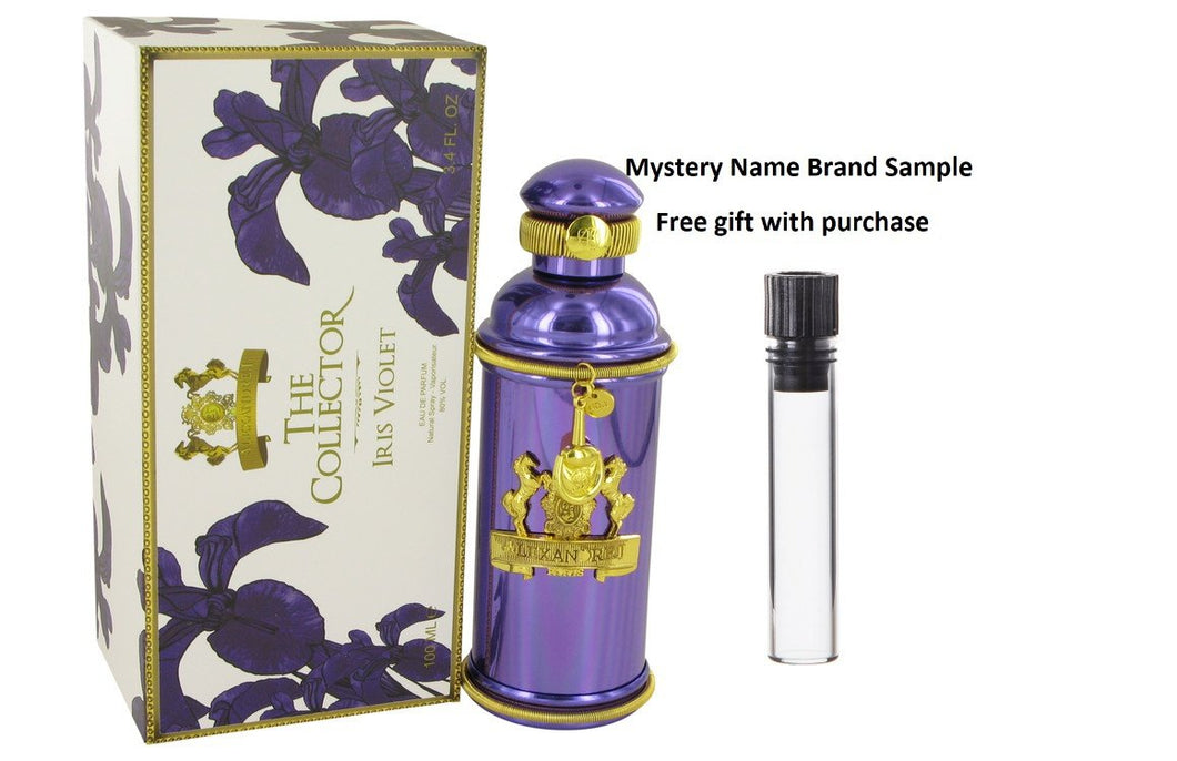 Iris Violet by Alexandre J Eau De Parfum Spray 3.4 oz And a Mystery Name brand sample vile