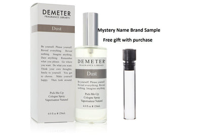Demeter Dust by Demeter Cologne Spray (Unisex) 4 oz And a Mystery Name brand sample vile