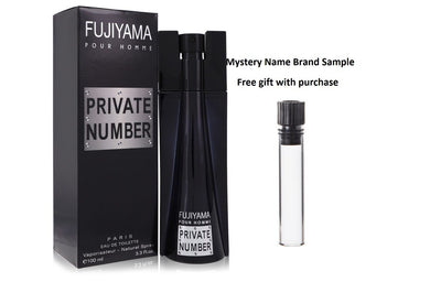 Fujiyama Private Number by Succes De Paris Eau De Toilette Spray 3.3 oz And a Mystery Name brand sample vile