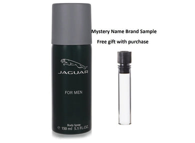JAGUAR by Jaguar Body Spray 5 oz And a Mystery Name brand sample vile