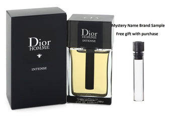 Dior Homme Intense by Christian Dior Eau De Parfum Spray (New Packaging 2020) 1.7 oz And a Mystery Name brand sample vile