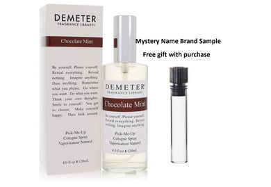 Demeter Chocolate Mint by Demeter Cologne Spray 4 oz And a Mystery Name brand sample vile