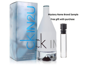 CK In 2U by Calvin Klein Eau De Toilette Spray 5 oz And a Mystery Name brand sample vile