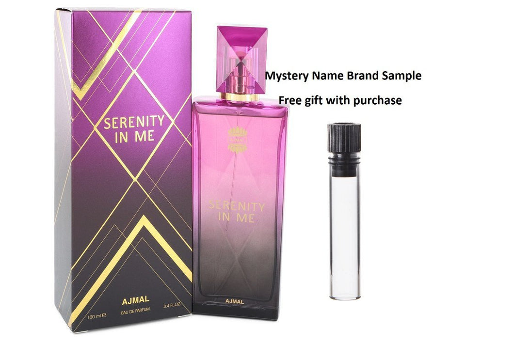 Ajmal Serenity In Me by Ajmal Eau De Parfum Spray 3.4 oz And a Mystery Name brand sample vile