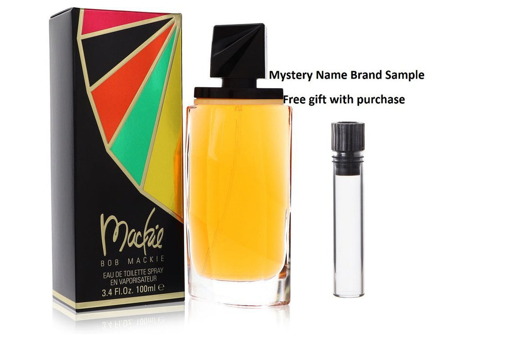 MACKIE by Bob Mackie Eau De Toilette Spray 3.4 oz And a Mystery Name brand sample vile