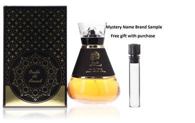 Al Wataniah Oudh Al Aswad by Al Wataniah Eau De Parfum Spray (Unisex) 2.7 oz And a Mystery Name brand sample vile