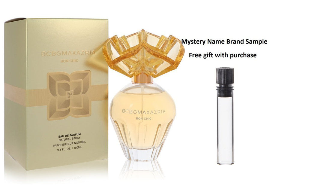 Bon Chic by Max Azria Eau De Parfum Spray 3.4 oz And a Mystery Name brand sample vile