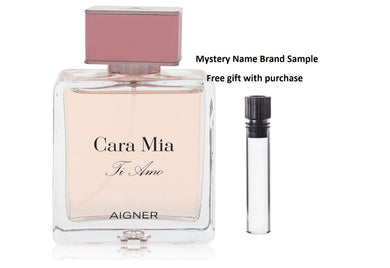 Cara Mia Ti Amo by Etienne Aigner Eau De Parfum Spray (Tester) 3.4 oz And a Mystery Name brand sample vile