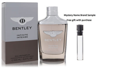 Bentley Infinite Intense by Bentley Eau De Parfum Spray 3.4 oz And a Mystery Name brand sample vile