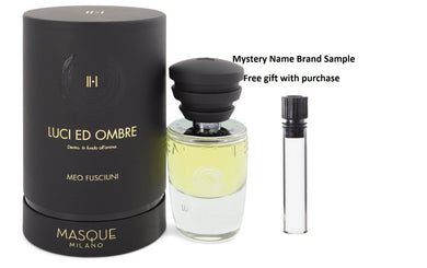 Luci Ed Ombre by Masque Milano Eau De Parfum Spray (Unisex) 1.18 oz And a Mystery Name brand sample vile