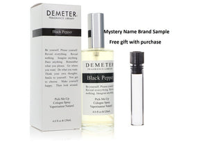 Demeter Black Pepper by Demeter Cologne Spray (Unisex) 4 oz And a Mystery Name brand sample vile