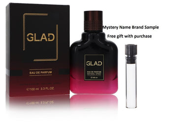 Kian Glad by Kian Eau De Parfum Spray (Unisex) 3.3 oz And a Mystery Name brand sample vile