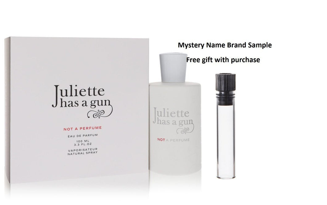 Not a Perfume by Juliette Has a Gun Eau De Parfum Spray 3.4 oz And a Mystery Name brand sample vile