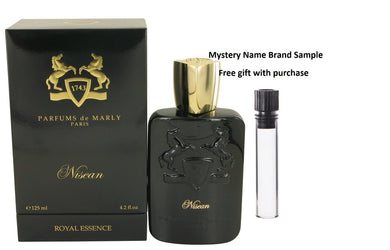 Nisean by Parfums De Marly Eau De Parfum Spray 4.2 oz And a Mystery Name brand sample vile