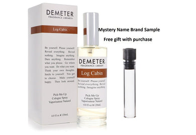 Demeter Log Cabin by Demeter Cologne Spray 4 oz And a Mystery Name brand sample vile