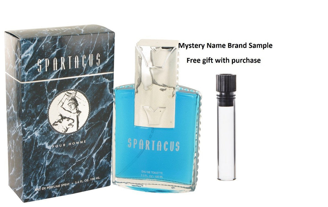 Spartacus by Spartacus Eau De Parfum Spray 3.4 oz And a Mystery Name brand sample vile