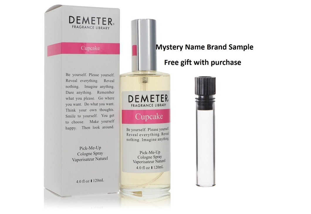 Demeter Cupcake by Demeter Cologne Spray 4 oz And a Mystery Name brand sample vile