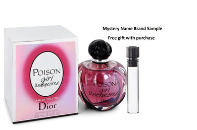Poison Girl Unexpected by Christian Dior Eau De Toilette Spray 3.4 oz And a Mystery Name brand sample vile