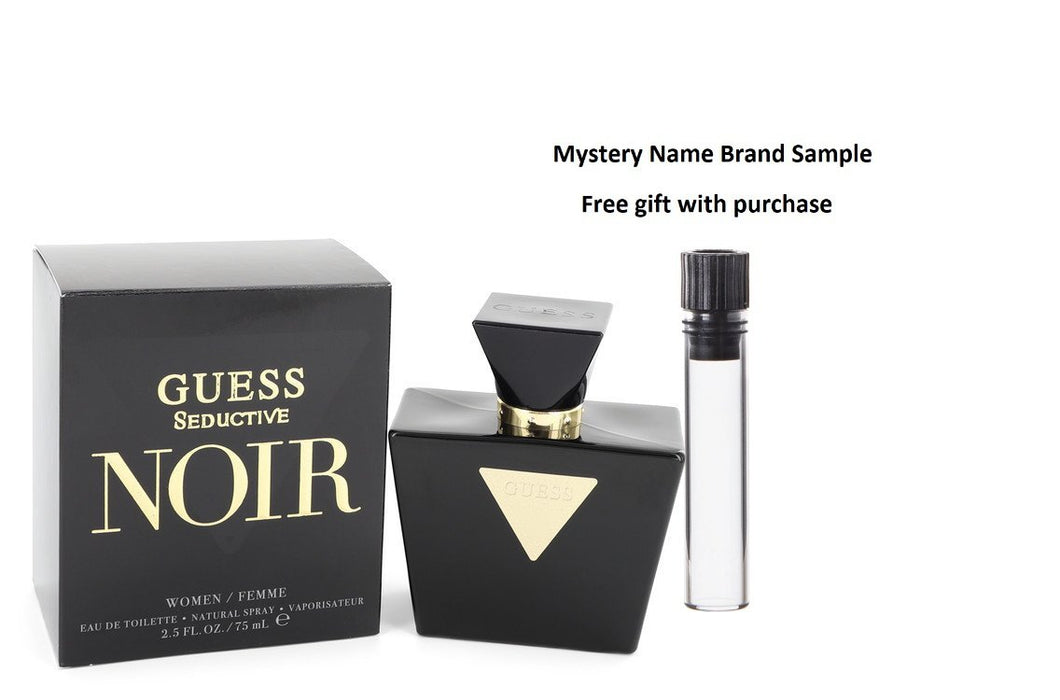 Guess Seductive Noir by Guess Eau De Toilette Spray 2.5 oz And a Mystery Name brand sample vile