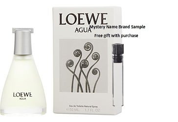 AGUA DE LOEWE by Loewe EDT SPRAY 1.7 OZ (NEW PACKAGING) for WOMEN And a Mystery Name brand sample vile