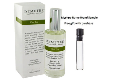 Demeter Chai Tea by Demeter Cologne Spray 4 oz And a Mystery Name brand sample vile