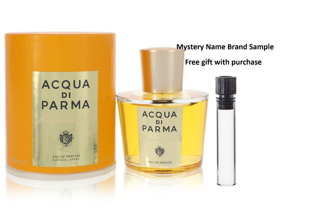 Acqua Di Parma Magnolia Nobile by Acqua Di Parma Eau De Parfum Spray 3.4 oz And a Mystery Name brand sample vile