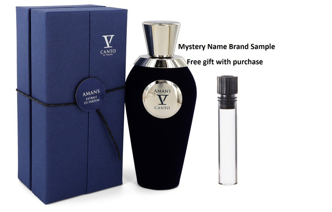 Amans V by V Canto Extrait De Parfum Spray 3.38 oz And a Mystery Name brand sample vile