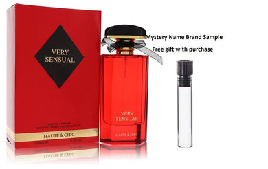 Haute & Chic Very Sensual by Haute & Chic Eau De Parfum Spray 3.4 oz And a Mystery Name brand sample vile