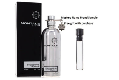 Montale Intense Tiare by Montale Eau De Parfum Spray 3.4 oz  And a Mystery Name brand sample vile