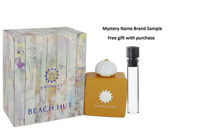 Amouage Beach Hut by Amouage Eau De Parfum Spray 3.4 oz And a Mystery Name brand sample vile