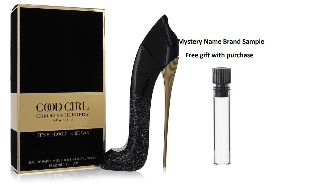Good Girl Supreme by Carolina Herrera Eau De Parfum Spray 1.7 oz And a Mystery Name brand sample vile