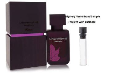 Rasasi La Yuqawam Orchid Prairie by Rasasi Eau De Parfum Spray 2.5 oz And a Mystery Name brand sample vile
