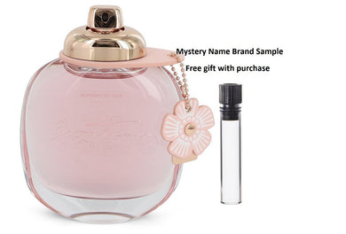 Coach Floral by Coach Eau De Parfum Spray (Tester) 3 oz And a Mystery Name brand sample vile
