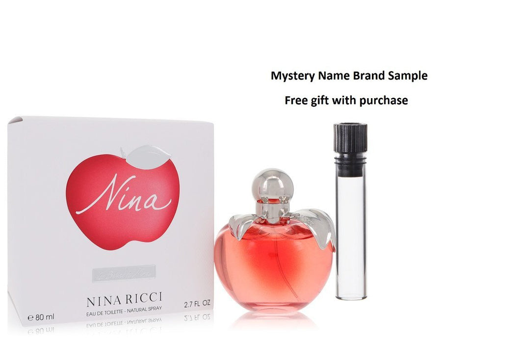 NINA by Nina Ricci Eau De Toilette Spray 2.7 oz And a Mystery Name brand sample vile