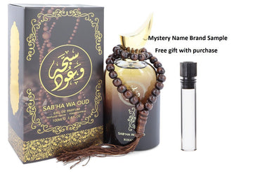 Sabha Wa Oud by Rihanah Eau De Parfum Spray (Unisex) 3.4 oz And a Mystery Name brand sample vile