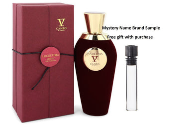 Lucrethia V by V Canto Extrait De Parfum Spray (Unisex) 3.38 oz And a Mystery Name brand sample vile