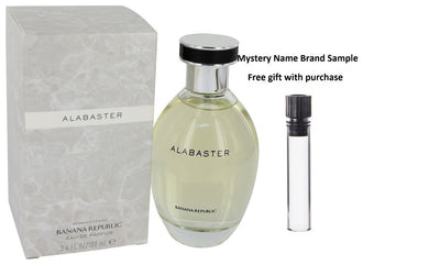 Alabaster by Banana Republic Eau De Parfum Spray 3.4 oz And a Mystery Name brand sample vile