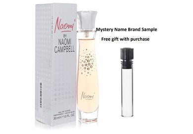 Naomi by Naomi Campbell Eau De Toilette Spray 1 oz And a Mystery Name brand sample vile