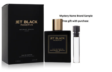 Jet Black Reserve by Michael Malul Eau De Parfum Spray 3.4 oz And a Mystery Name brand sample vile