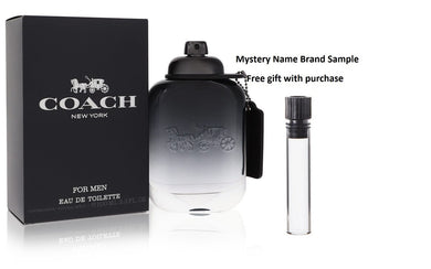 Coach by Coach Eau De Toilette Spray 3.3 oz And a Mystery Name brand sample vile