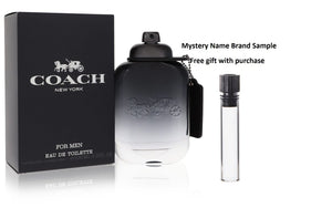 Coach by Coach Eau De Toilette Spray 3.3 oz And a Mystery Name brand sample vile