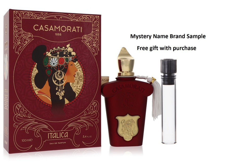 Casamorati 1888 Italica by Xerjoff Eau De Parfum Spray (Unisex) 3.4 oz And a Mystery Name brand sample vile