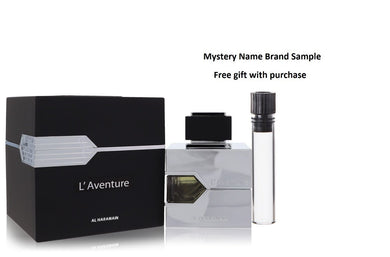 L'aventure by Al Haramain Eau De Parfum Spray 3.3 oz And a Mystery Name brand sample vile
