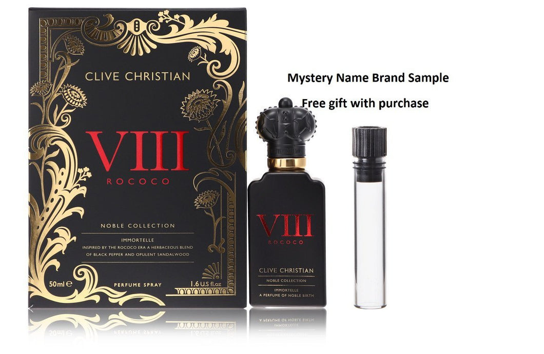 Clive Christian Viii Rococo Immortelle by Clive Christian Eau De Parfum Spray 1.6 oz And a Mystery Name brand sample vile