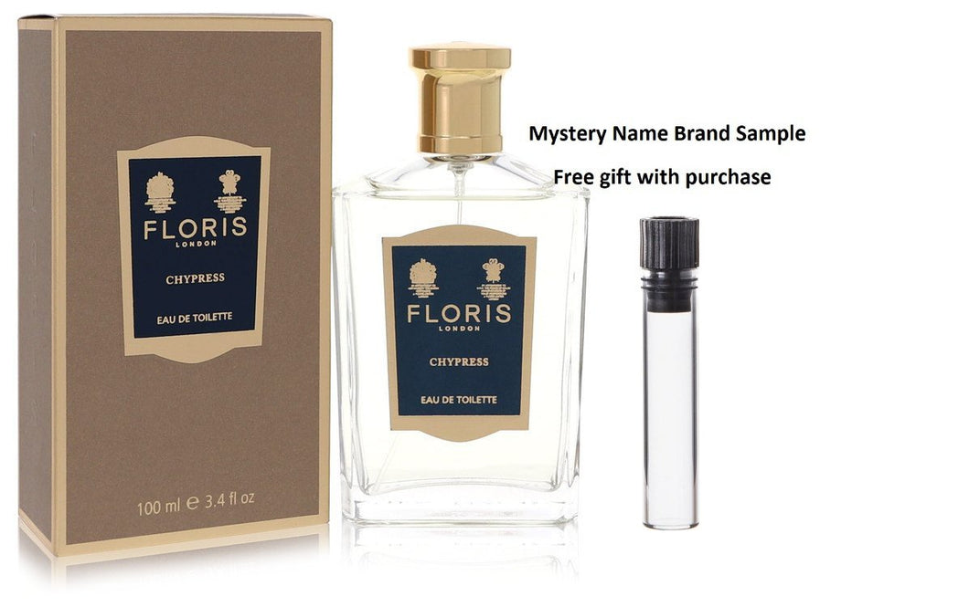 Floris Chypress by Floris Eau De Toilette Spray 3.4 oz And a Mystery Name brand sample vile
