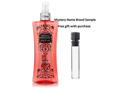 Sexiest Fantasies Crazy For You by Parfums De Coeur Body Mist 8 oz And a Mystery Name brand sample vile