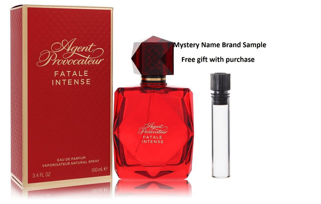 Agent Provocateur Fatale Intense by Agent Provocateur Eau De Parfum Spray 3.4 oz And a Mystery Name brand sample vile