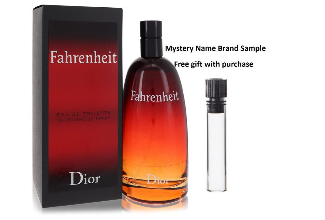 FAHRENHEIT by Christian Dior Eau De Toilette Spray 6.8 oz And a Mystery Name brand sample vile
